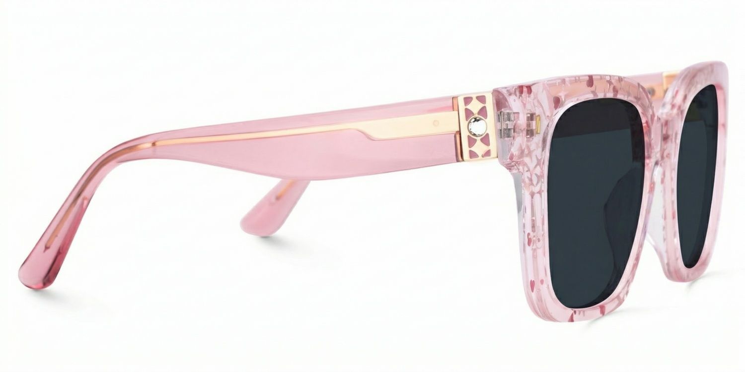 Scicluna Pink Square Sunglasses to Frame Your Face | ZEELOOL UK3