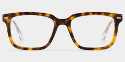 George Tortoise Rectangle Glasses1