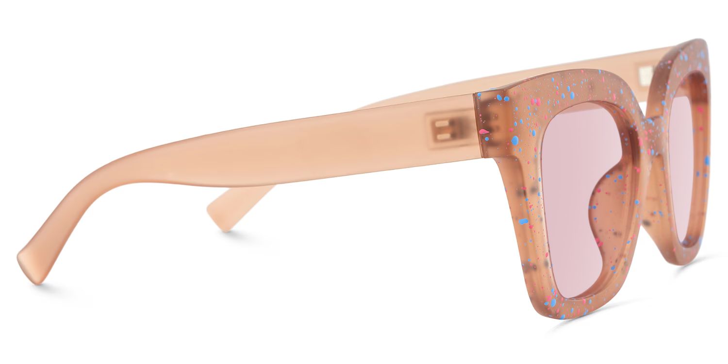 Malcolm Square Matte Brown Sunglasses for Women & Men | ZEELOOL UK3