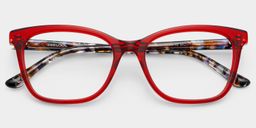 Bella Red Butterfly Glasses1