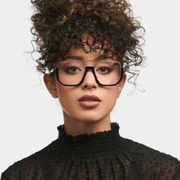 Oromiya Black Gold Aviator Glasses0