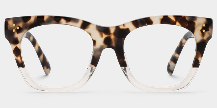 Tandy Light-Tortoise Square Glasses
