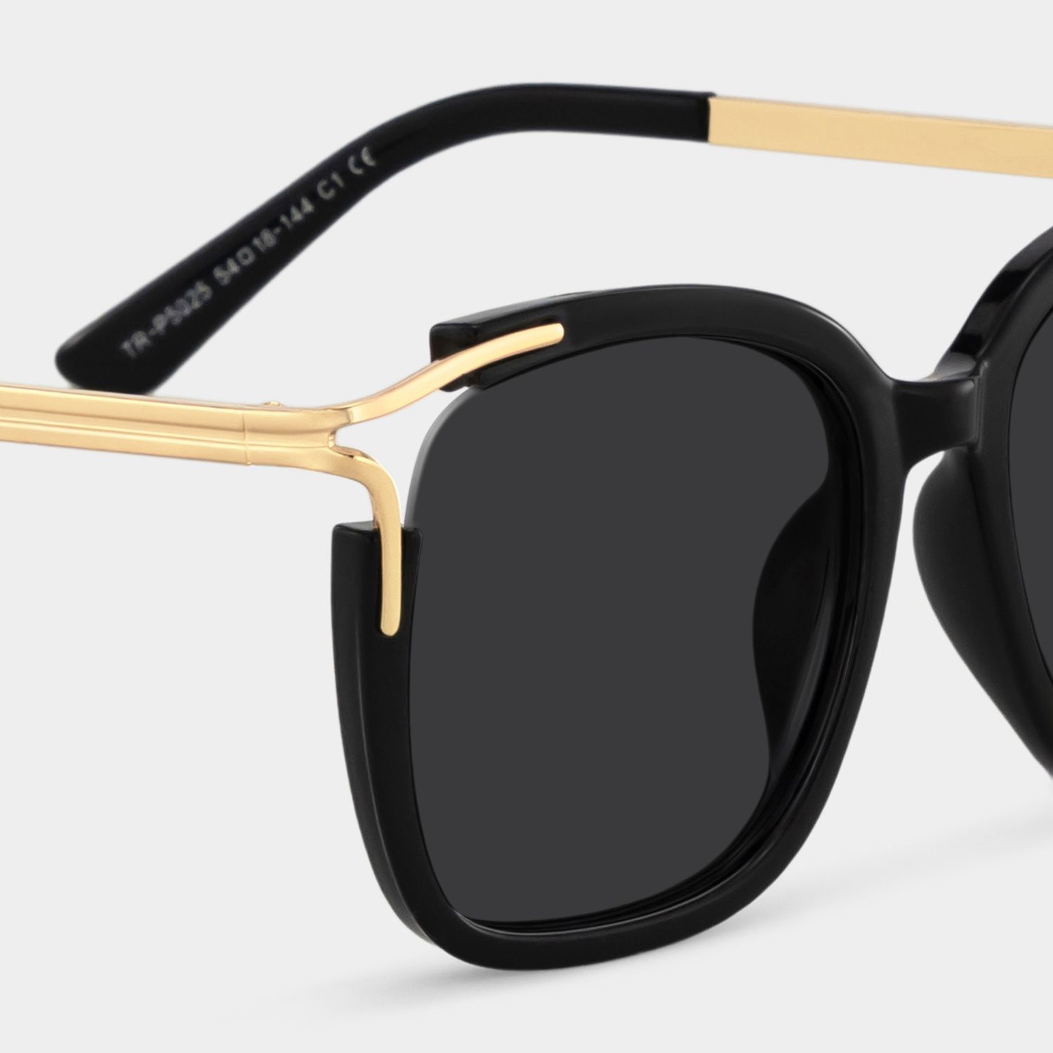 Sidibe Black Square Polarized Sunglasses for Driving | ZEELOOL UK4
