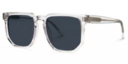 Matherne Clear Square Sunglasses1