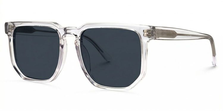 Matherne Clear Square Sunglasses