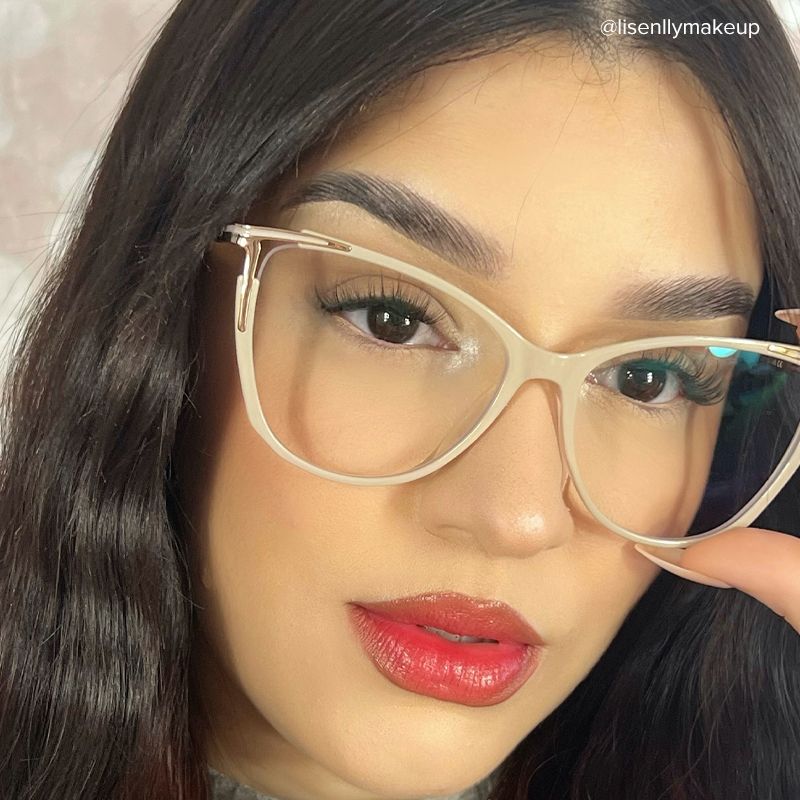 Yomary Cateye Khaki EyeGlasses | ZEELOOL UK12