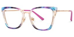 Martins Multicolor Rectangle Glasses1