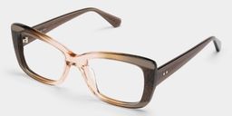 Leona Brown Rectangle Glasses3
