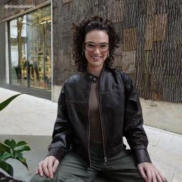 Leona Brown Rectangle Glasses7