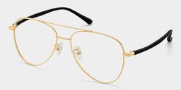 Paige Gold Aviator Glasses2