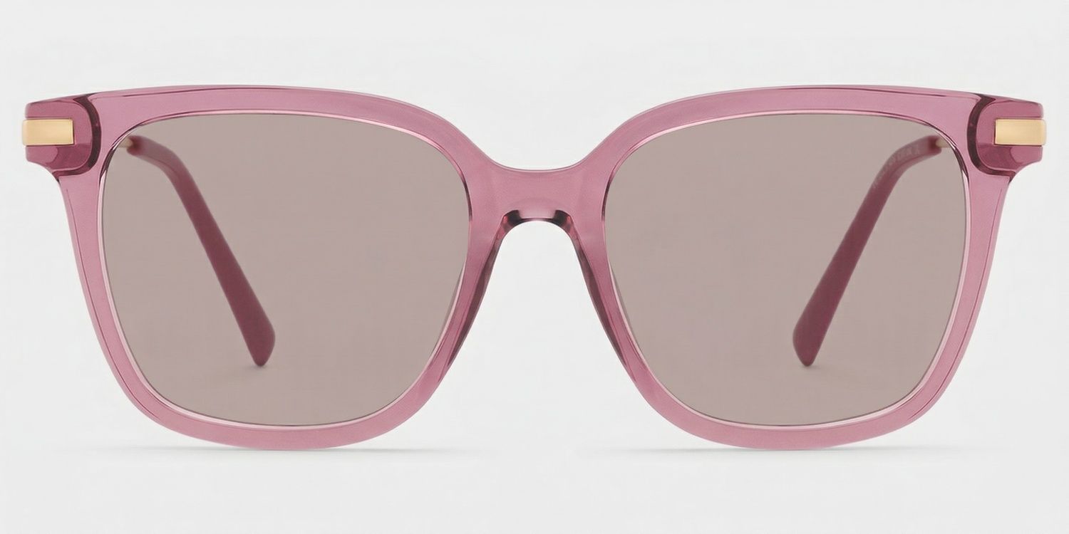 Jacqui Pink Frame Sunglasses with Rectangle Style | ZEELOOL UK0
