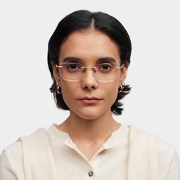 Ella Gold Cat eye Glasses0