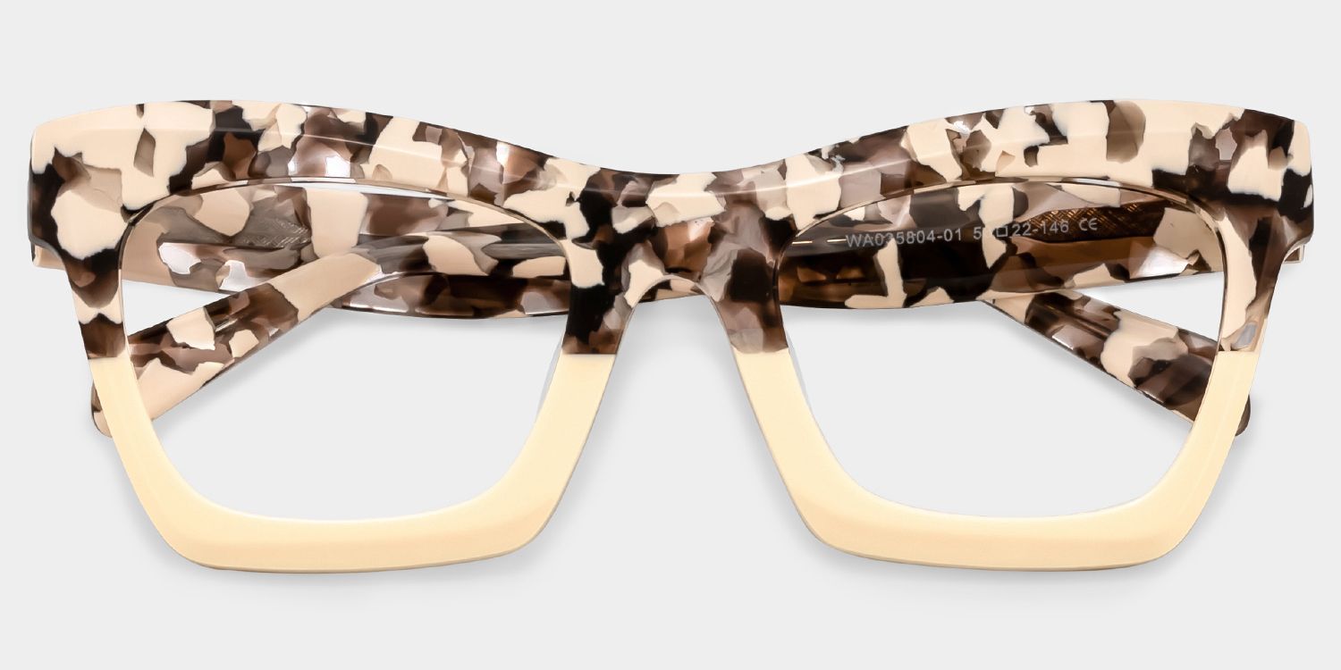 Benitez Square Two-Tone Frame and Pescription Glasses1