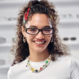 Willow Black Rectangle Glasses6