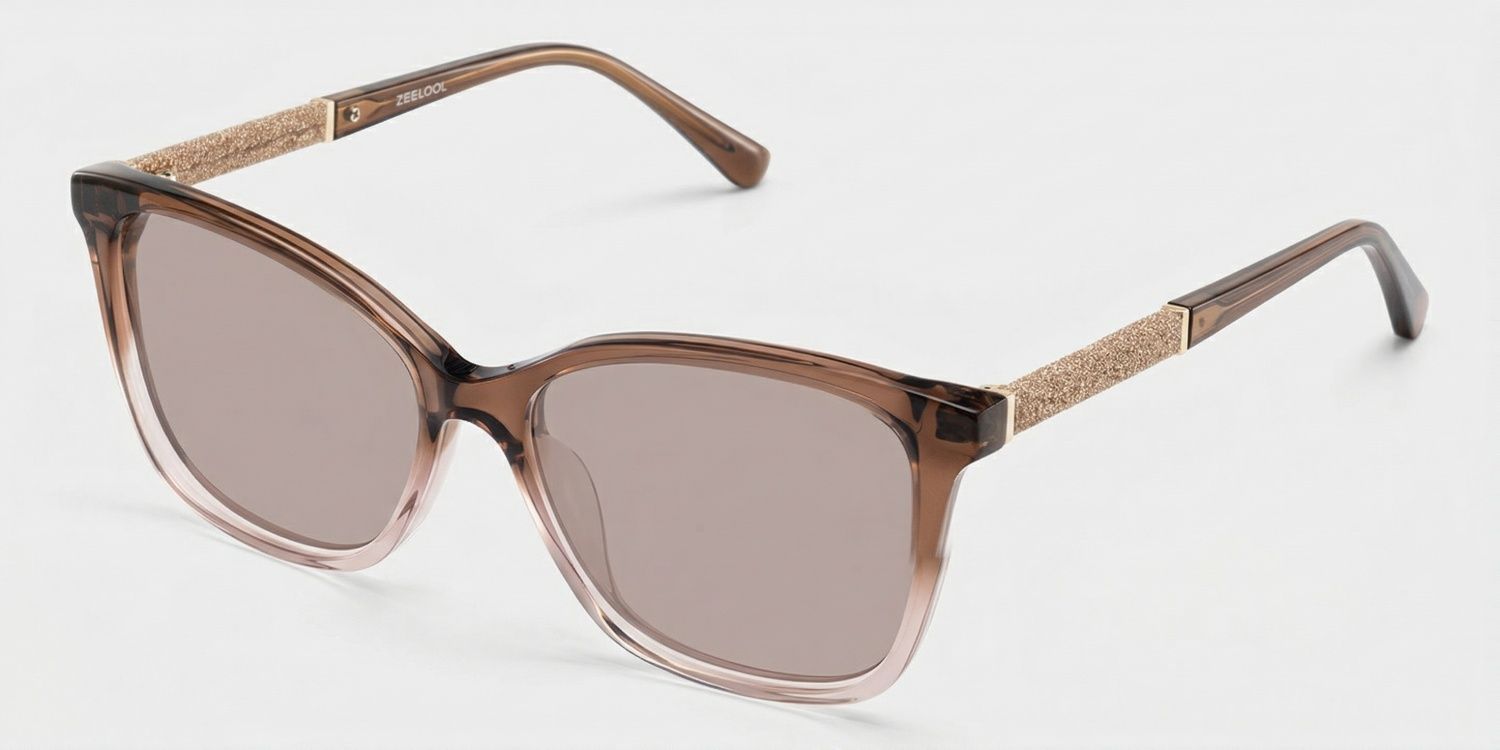 Finnian Acetate Brown Butterfly Frame Sunglasses | ZEELOOL UK2