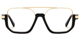 Oromiya Black Gold Aviator Glasses2