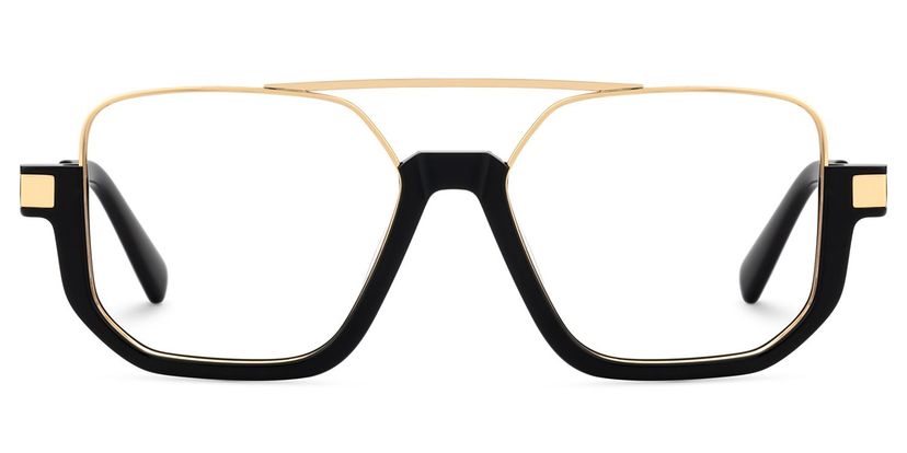Oromiya Black Gold Aviator Glasses