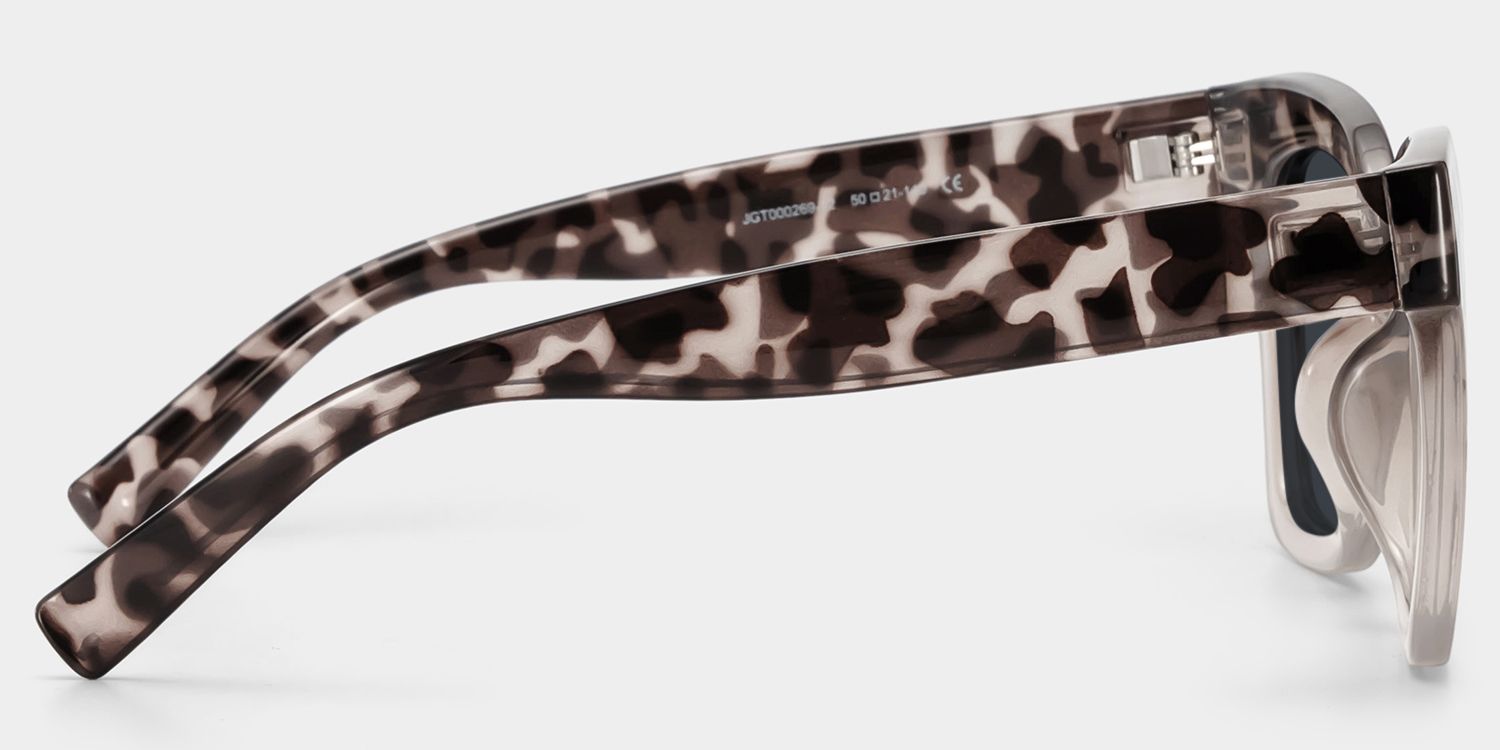 Malcolm Plastic Two-Tone Square Frame Sunglasses | ZEELOOL UK3