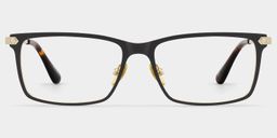 Alexander Black Rectangle Glasses1