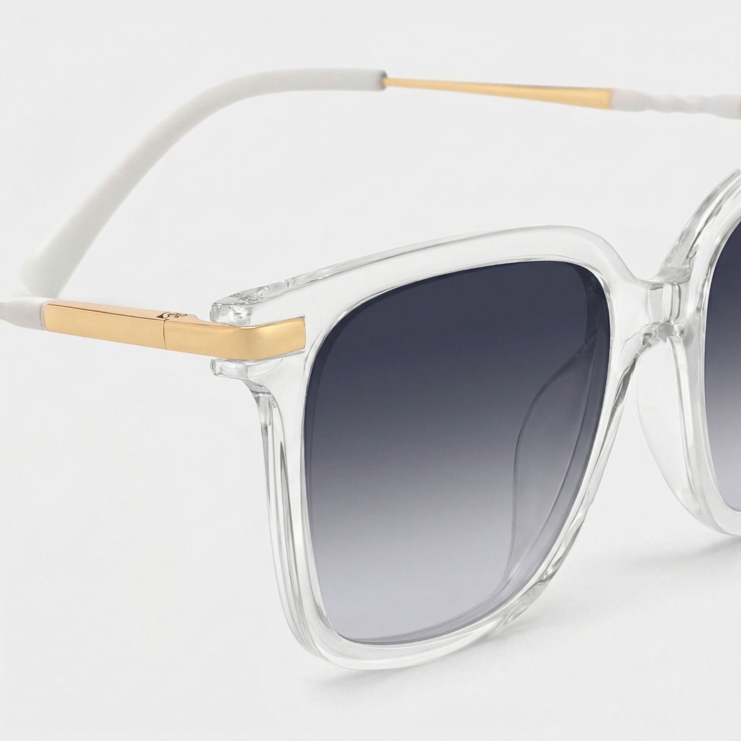 Jacqui Rectangle Clear Full Rim Sunglasses | ZEELOOL UK4