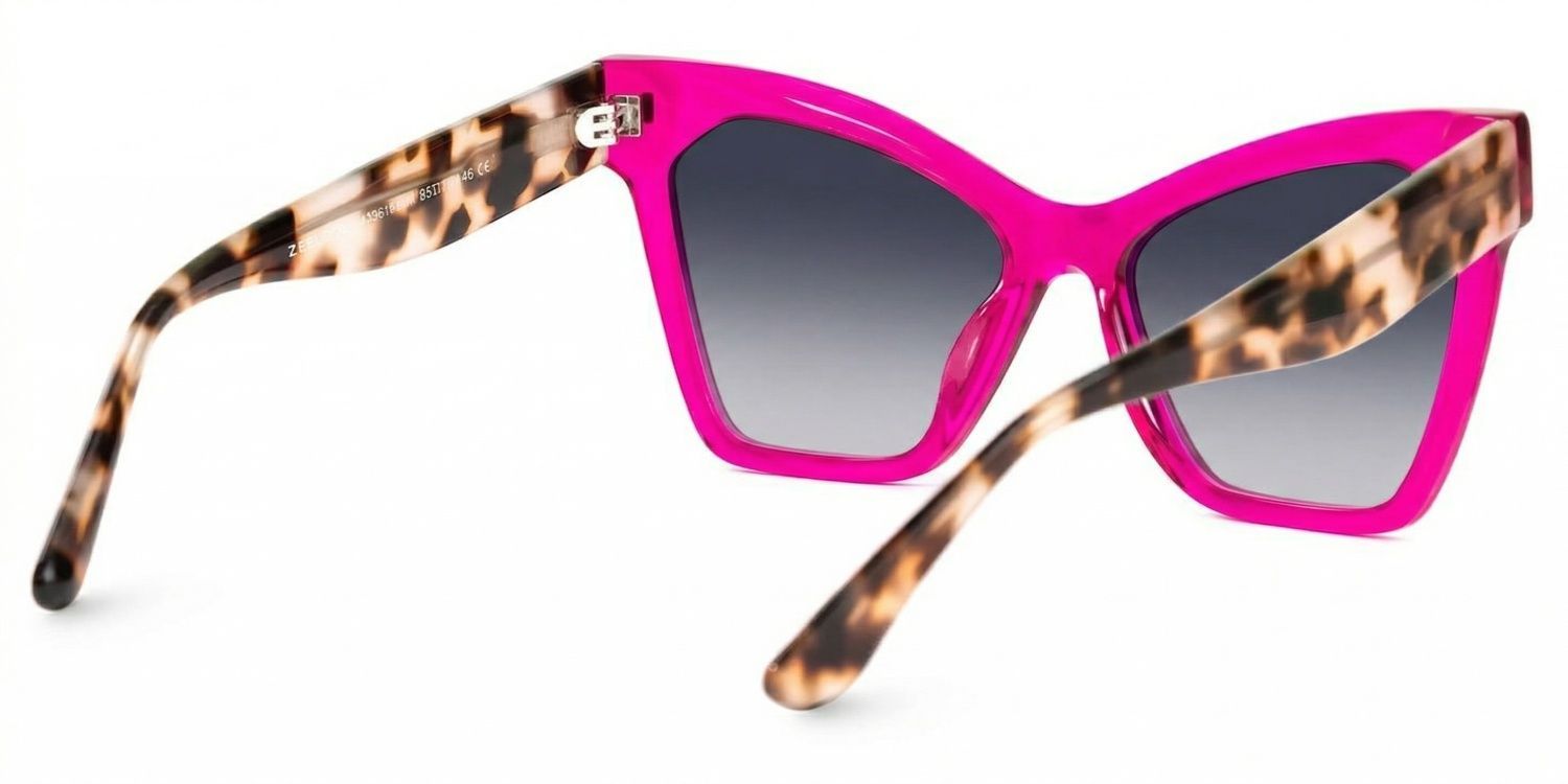 Senica Cat Eye Purple Sunglasses for Women & Men | ZEELOOL UK3