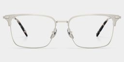 Maxwell Silver Browline Glasses0
