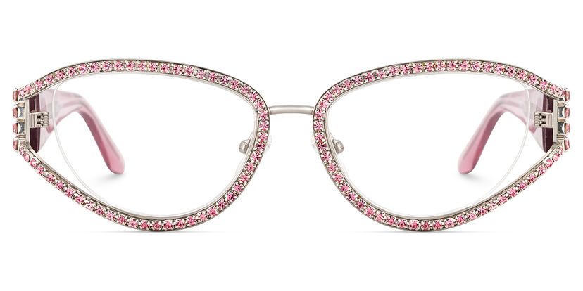 Star Pink Cat eye Glasses