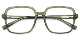 Ember Green Square Glasses1