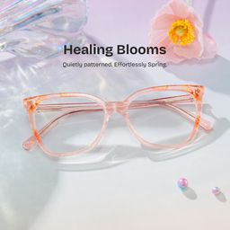 Jolie Pink Butterfly Glasses0