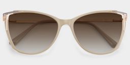 Yomary Khaki Cat eye Sunglasses1