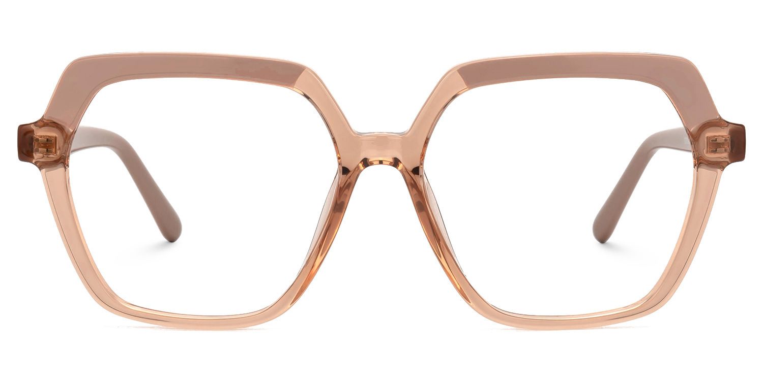 Norah Geometric Beige EyeGlasses and Glasses Frames1