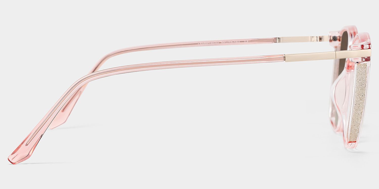 Rodz Flesh-Pink Square Polarized Sunglasses for Driving | ZEELOOL UK3