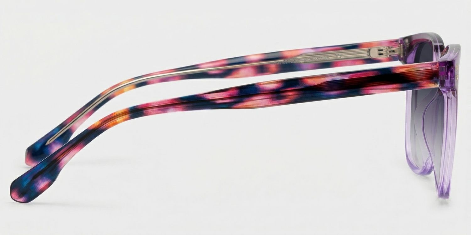 Donnalyn Square Purple Full Rim Sunglasses | ZEELOOL UK3