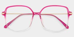 Payton Bright-Pink Geometric Glasses1