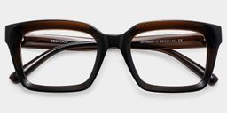Marley Brown Rectangle Glasses1