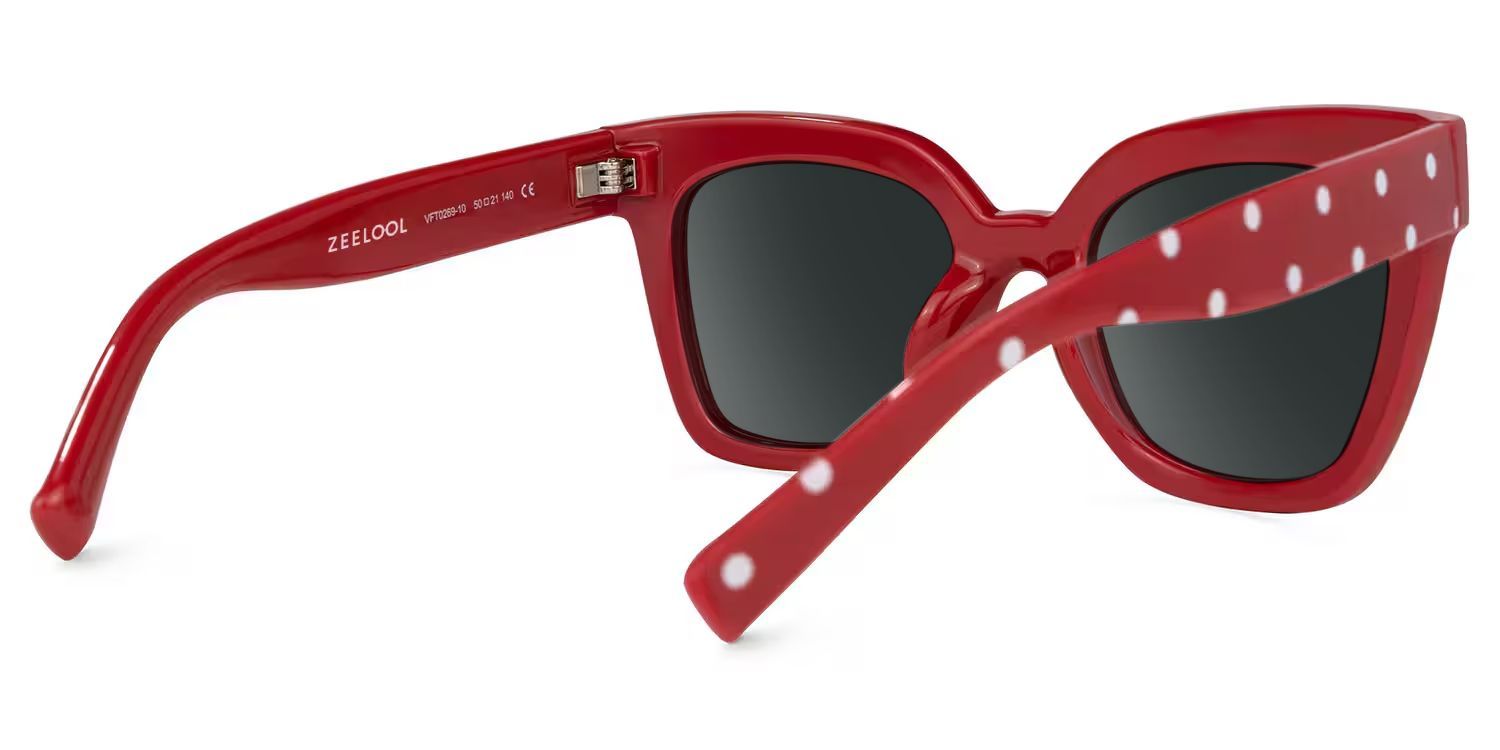 Malcolm Tr90 Red-Dot Frame Sunglasses | ZEELOOL UK3