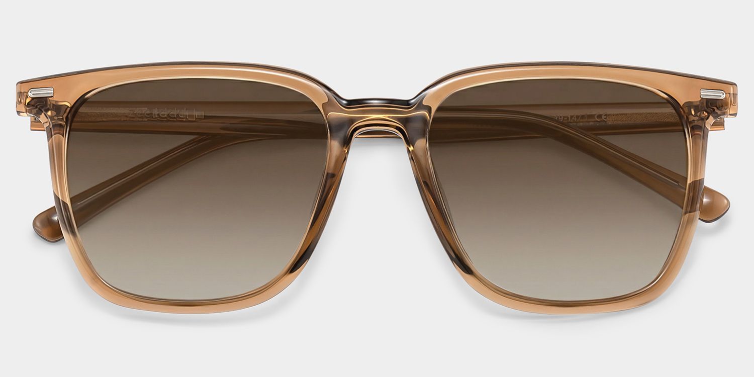 Eliza Tr90 Light Brown Frame Sunglasses | ZEELOOL UK1