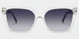 Emery Clear Square Sunglasses0