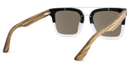 Pascal Black Clear Aviator Sunglasses4