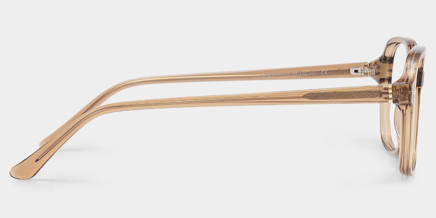 Clementine Light Brown Square Glasses for Women | ZEELOOL3