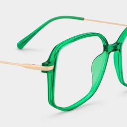 Payton Dark-Green Geometric Glasses4