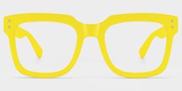 Liizbeett Yellow Square Glasses2