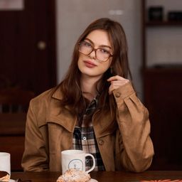 Clementine Brown Square Glasses6