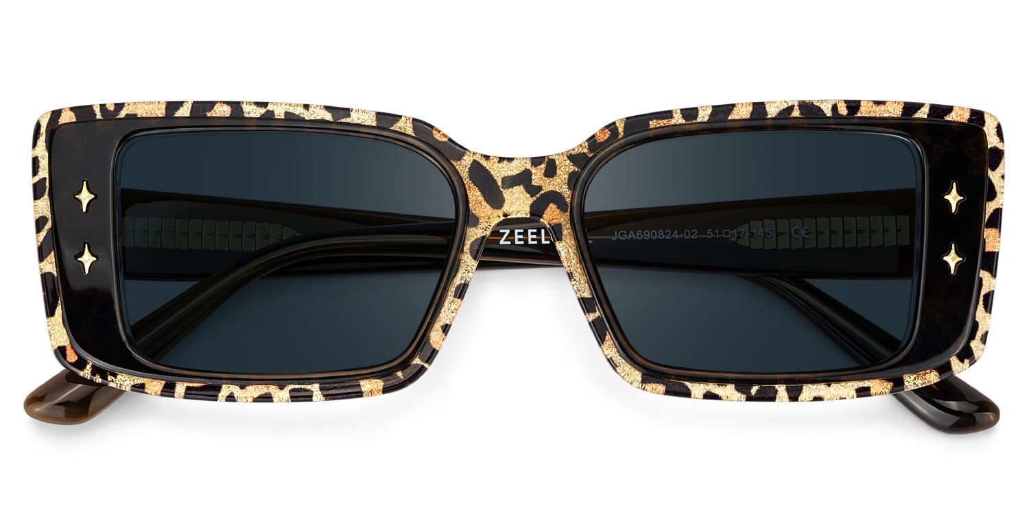 Gleam Acetate Leopard Frame Sunglasses | ZEELOOL UK1