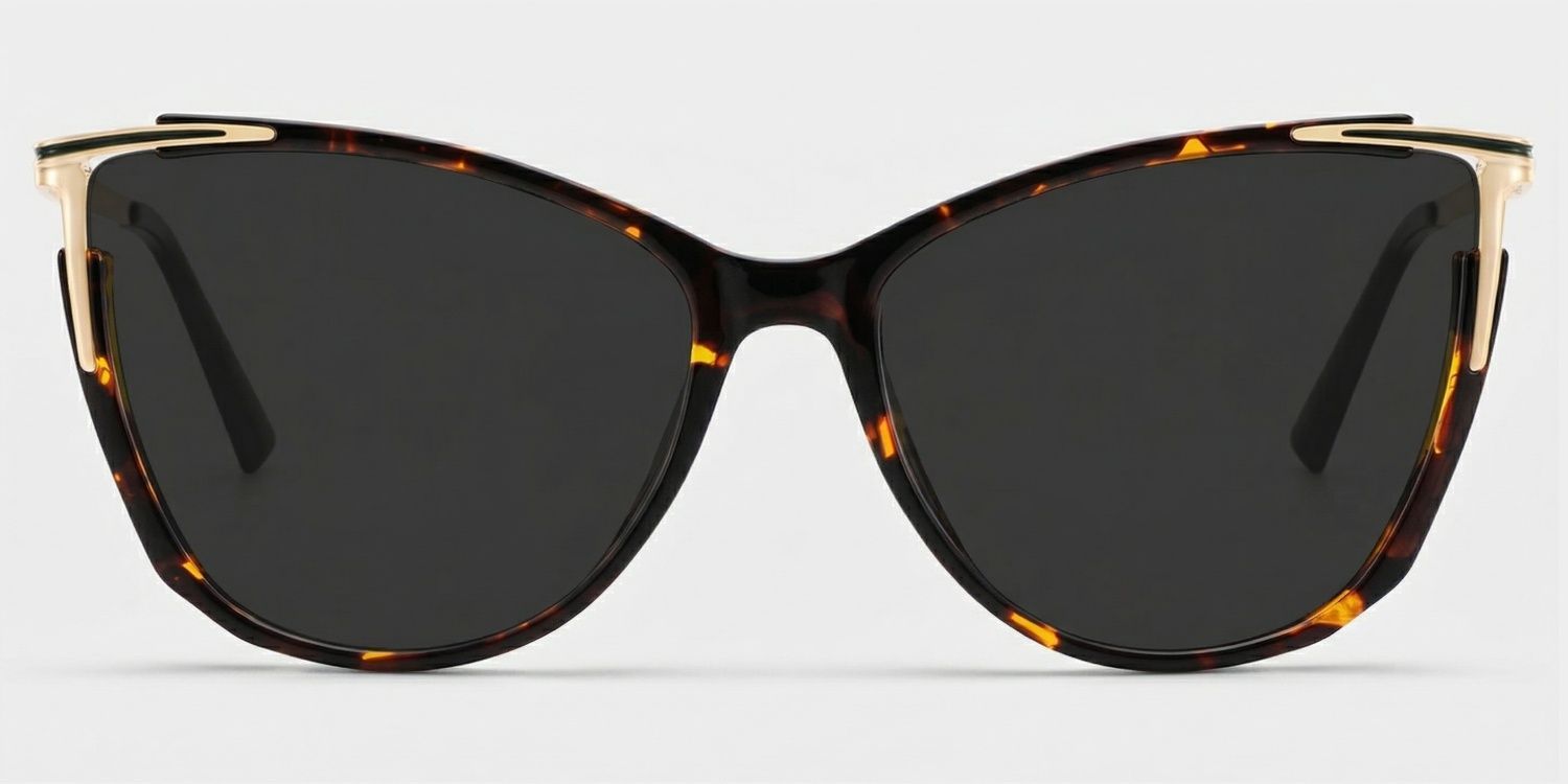 Yomary Tortoise Cat Eye Polarized Sunglasses for Driving | ZEELOOL UK0