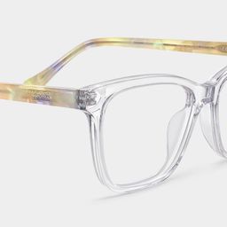 Faith Clear Rectangle Glasses5