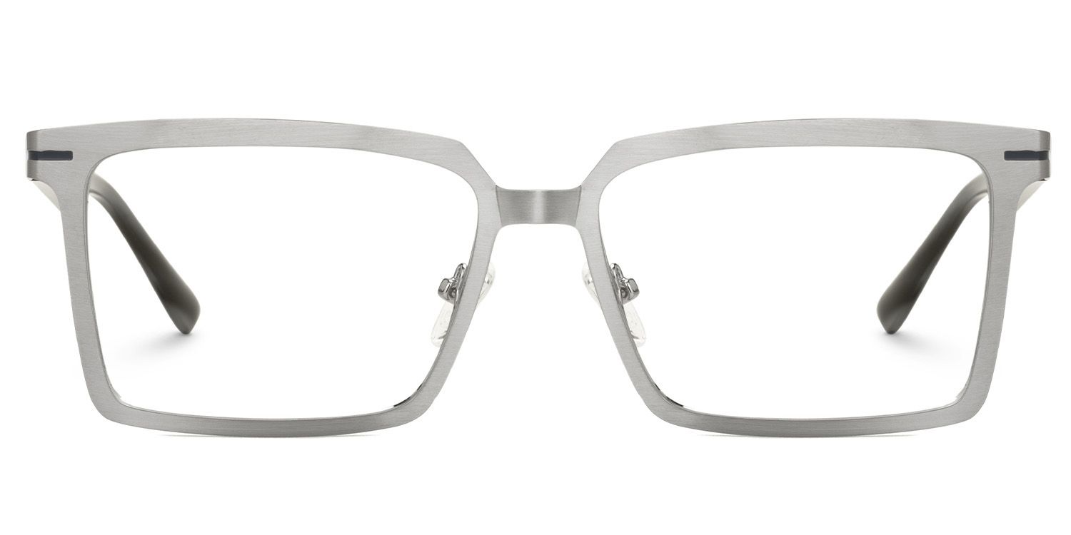 Sharma Rectangle Gold Color Metal Eyeglasses for Men0