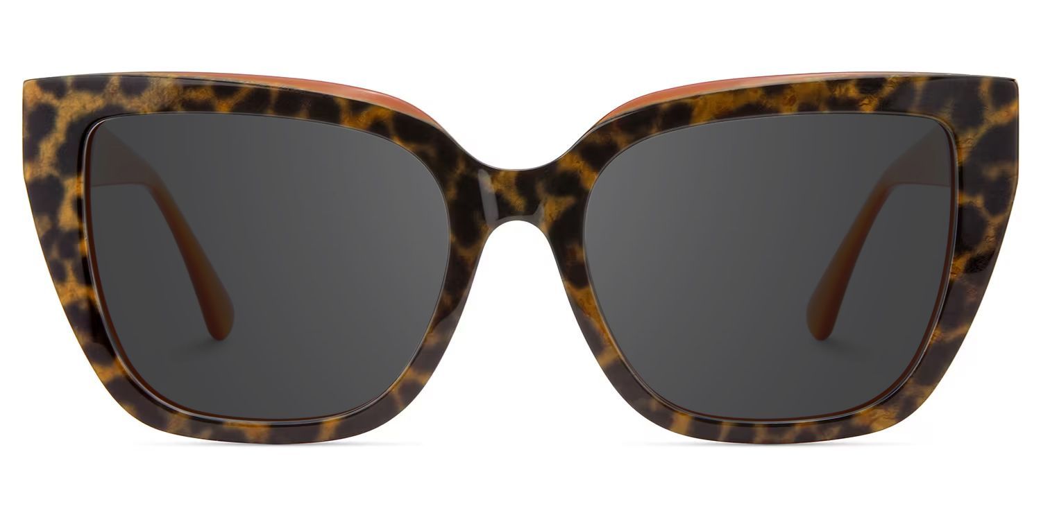 Tamarrah Leopard Cat Eye Polarized Sunglasses for Driving | ZEELOOL UK0