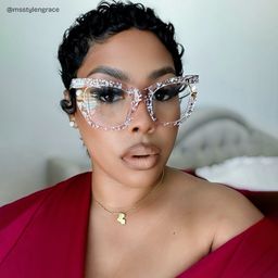 Pearl Pink Cat eye Glasses10