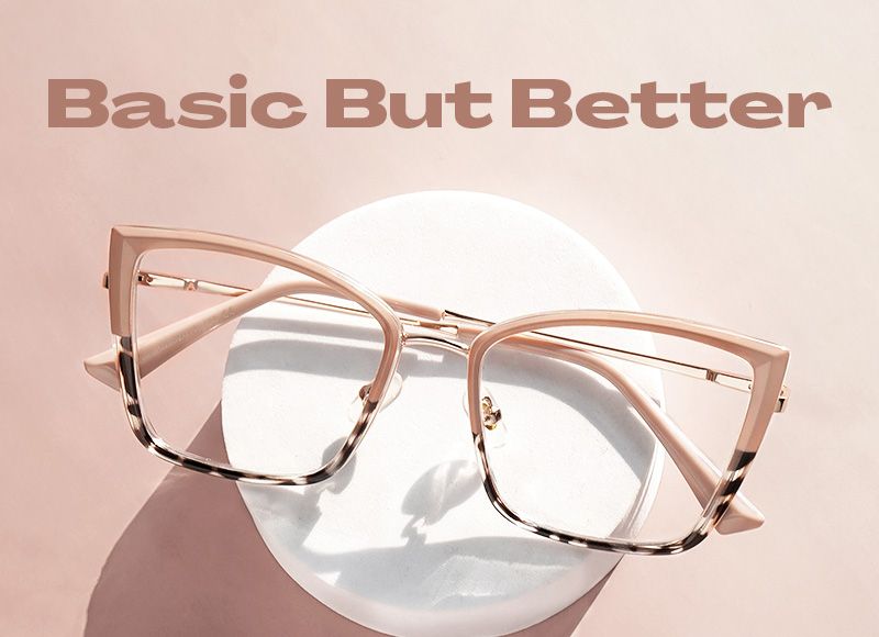 Mariie Butterfly Two-Tone Full-Frame Glasses | ZEELOOL UK4